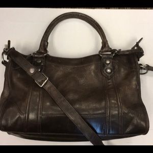 Frye Melissa slate satchel